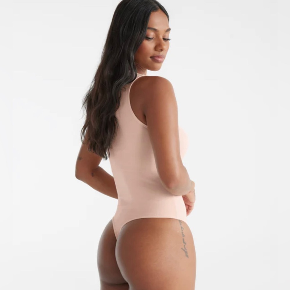 NWT Knix x Ashley Graham mini modal body suit in peony pink